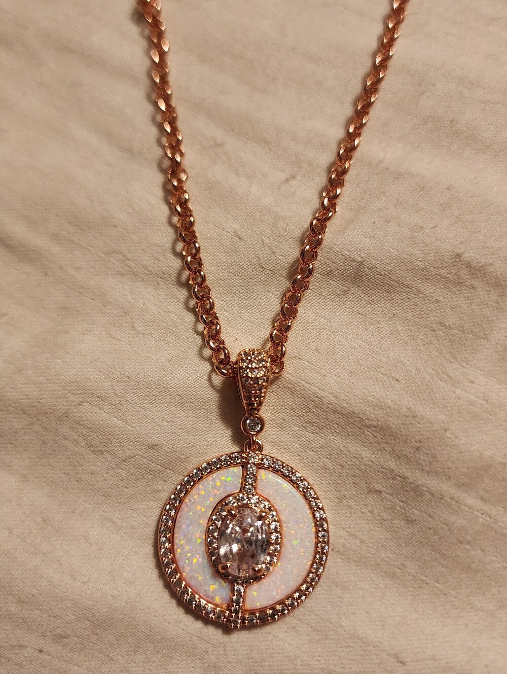 October Opal Necklace